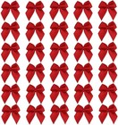 50pcs Boutique Mini Red Satin Ribbon Bows Flowers Appliques Diy Craft For Sew   