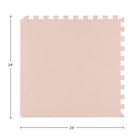 Foam Floor Tiles 24sqft Soft Nontoxic Baby Play Mat Foam Puzzle Mat  Light Pink