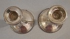 Vintage Duchin Creation Sterling Set Of 2 Weighted Candlesticks  read 