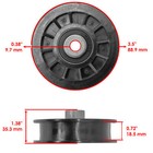 Drive Flat Idler Pulley For Craftsman Ayp Husqvarna 532194327 194327 280663