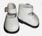 Footwear  Patton Leather  Mary Jane White Dress Shoes Fit 18  American Girl Doll