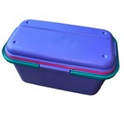 Eagle Craftstor Sewing Craft Tote Storage Organizer With Tray Purple Teal Pink