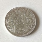 Excellent Condition 1941 British India 1 Rupee Silver Coin George Vi