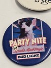 Spuds Mackenzie Bud Light Pin Button Collection Of 5 Anheuser-busch Beer Vtg 80s