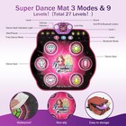 Vatos 27 Levels Dance Mat For Girls Kids 6 Led Keys Light Up Dance Mat Kids Toy