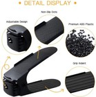 20 Pcs Adjustable Black Shoe Slots Organizer     For Space Saving