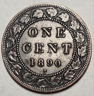 Canada  Large Cent  1890h  Extra Fine  Nice Detail  Bronze