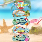 5 Pack Pool Rules Signs Outdoor 12x4 Inch Pool Outdoor Decorations Summer