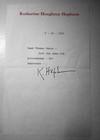 Katharine Hepburn Signed Note  1991  With Envelope 