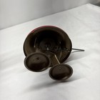 Vintage Red Child s Wolverine Tin glass Mini Washing Machine   Not Complete