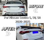 Rear Trunk Wing Spoiler Compatible With Nissan Sentra S Sv Sr 2020-2025 R Style