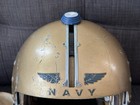 Vintage Us Navy Aph-5 Gold Helmet Korean   Vietnam Era Jet   Helicopter Pilot