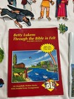 2 Books Betty Lukens Through The Bible In Felt Sheets Lot Hundreds Of Pieces