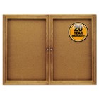 Quartet 364 48  X 36  Cork Bulletin Board - Tan Surface New