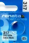 317 Renata Sr516sw  2 Piece  Sr516w Watch Batteries New Authorized Seller