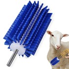Livestock Scratching Mini Roto Drill Brush Attachment For Horse 7in  Blue 