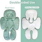 Baby Car Seat Head And Body Support 2-in-1 Reversible Carseat Insert soft Green