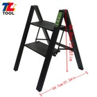 Aluminum 2 Step Ladder Folding Step Stool W wide Anti-slip Pedal Lightweight