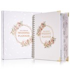 188 Pages Wedding Planner Organizer Book With Pockets Sticker Gift Box Hardcover