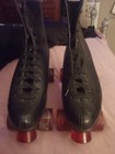Vintage Chicago Black With Red Wheels Men Size 9 Roller Skates