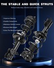 Brisunshine Complete Struts Spring Assembly Front Struts Shock Absorber 