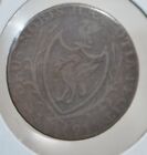1791 Half Penny Lancashire Liverpool Conder Coin Token Ship At Sea