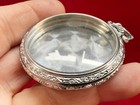 Vintage Defiance Open Face Pocket Watch Case Only Silver Tone
