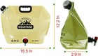 8l Folding Camping Water Bag With Faucet 2-pack Outdoor Hiking Hydration