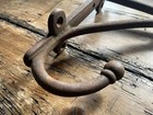 Vintage Large Cast Iron Wall Mounted Saddle Hook