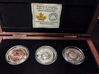 Canada 2015  Silver Ultra Rare  3- 25 Coin Set 3 Oz Silver 999 Singing Moon Mask