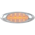 P1 Led Marker Light W  Bezel - Amber Led   Clear Lens