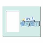 New Baby Boy Picture Frame  4 - It s A Boy  Baby Blocks - Holds 4 x6 