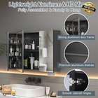39  X 27 5  Wall Mount Mirrored Bathroom Medicine Cabinet Storage 3 Mirror Door