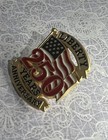America 250 Years Anniversary 1776-2026 Liberty Flag Gold Metal Hat Lapel Pin