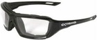 Extremis Foam Lined Safety Glasses - Black Frame  Anti-fog   Impact-resistant