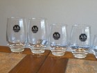 8 - 4 Sizes Vtg A-b Allen-bradley Industrial Cocktail Glasses Glass Rare Find