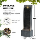 Water Fountain Outdoor Garden - Indoor Modern Water Fountain With Led Lights