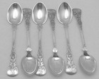 Vintage Saethers Gull Norway Norwegian 830 Silver Set 6 Demitasse Spoons 26907
