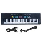 Tnarru 61 Key Keyboard Piano Digital Music Toy With Microphone For Beginners Kid