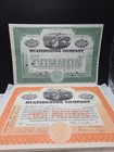 Multibestos Company Massachusetts 1920 s 2 Stock Certificate Shares Usa