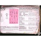 Vintage 1975 Simplicity 7172 Dress Pattern Size 14 Bust 36 Maxi Knee Length 70s