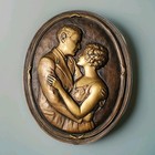 Vintage French Bronze Ormolu Plaque pediment furniture Mount 9  By 7   Excellent