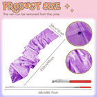 98 Inch Dance Streamer With Scalable Rod Gymnastics Ribbon Artistic Twirling