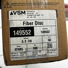 Vsm 149552 Resin Fiber Disc 5  X 7 8 50 Grit Xf885 Ceramic Plus Saoe 100 Discs