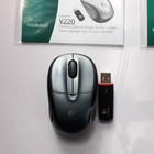 Logitech V220 Nano Wireless Laser Mouse   Regular Sz For Notebook Laptop 2p Lot