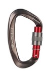 5pc 25kn Aluminum D-shape Carabiner Screw Lock Hook Rock Climbing Caving Rescue