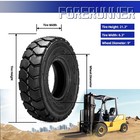 Set 2 6 00-9 Forklift Tires 10 Ply 6 00x9 Tires 600-9 With Tube And Flap