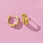 Pure Collection By Ross-simons 14kt Yellow Gold 3-row Huggie Hoop Earrings  3 8