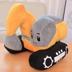  Excavator Plush Toy 11  Soft Excavator Stuffed Construction Toy Plush Digger 