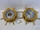 Vintage Chelsea Boston Shipstrike Key-wind Clock   Barometer Set Ship Bell Match